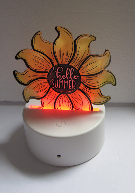Acrylic Sun Shaped Sublimated Light