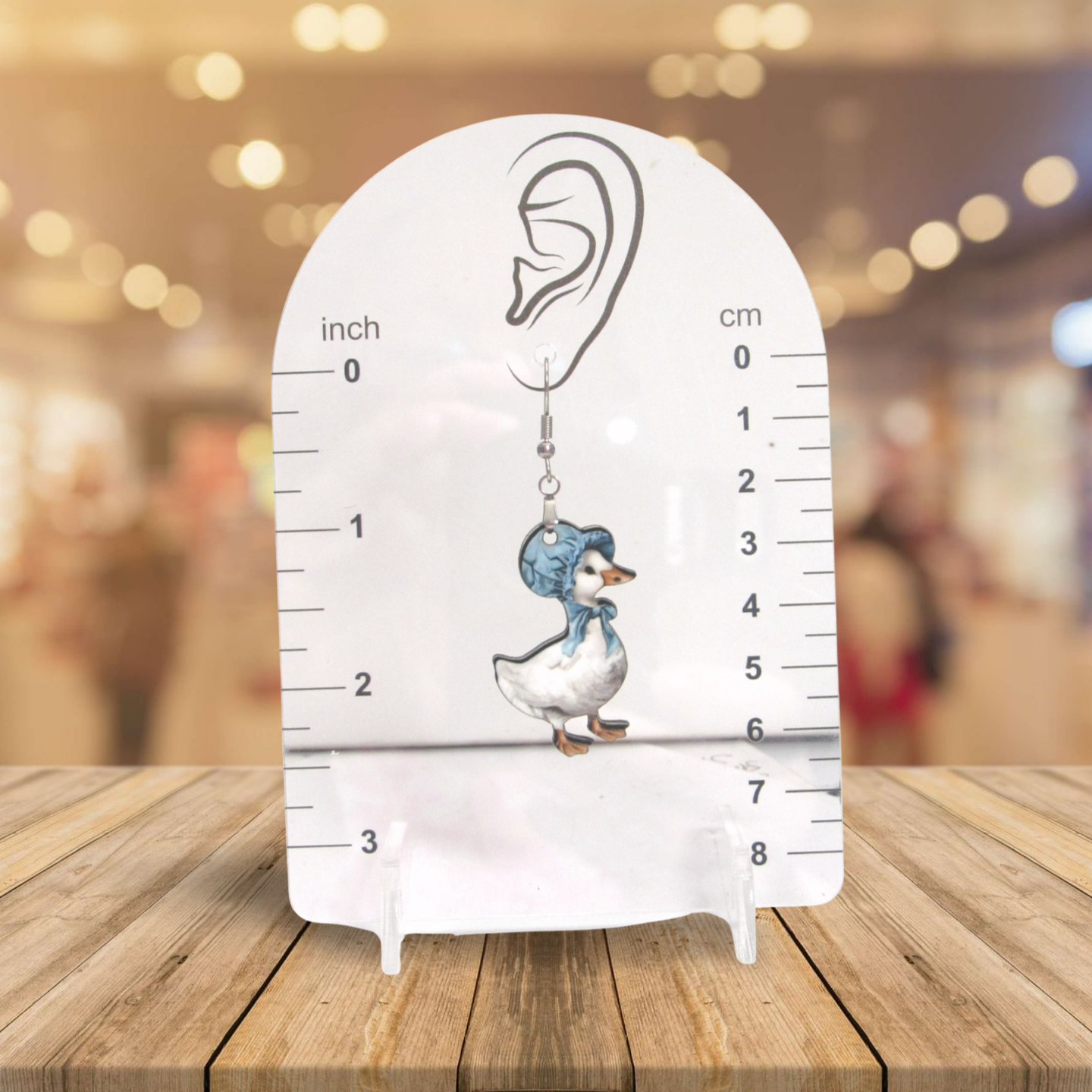 Goose Shaped Sublimated Earrings