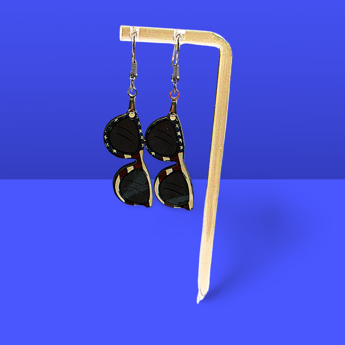 Sunglass Shaped Sublimated Earrings