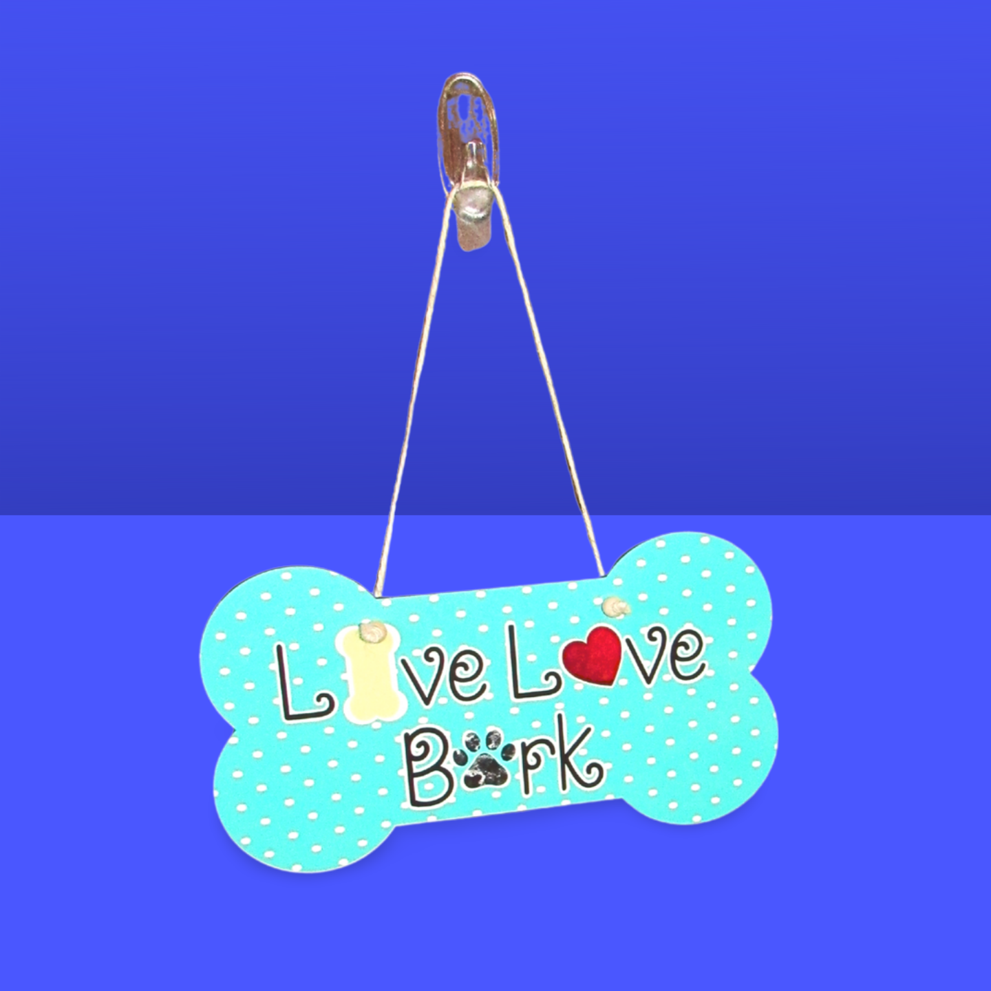Dog Bone Shaped Sublimated Door Hanger