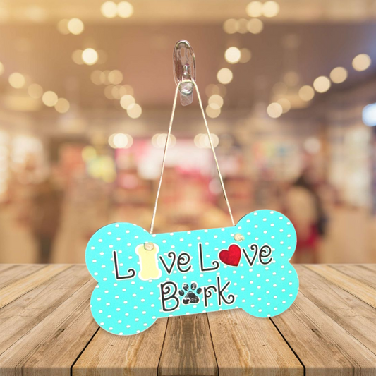 Dog Bone Shaped Sublimated Door Hanger