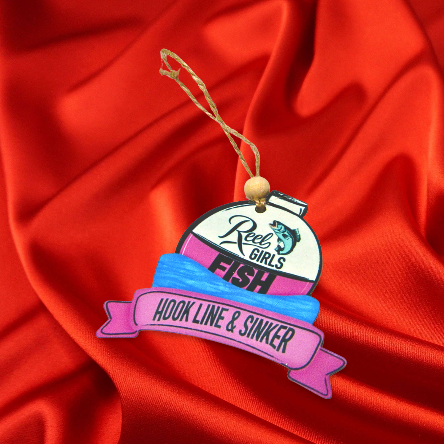 MDF-Christmas Bulb with Ribbon Shaped Sublimated Ornament