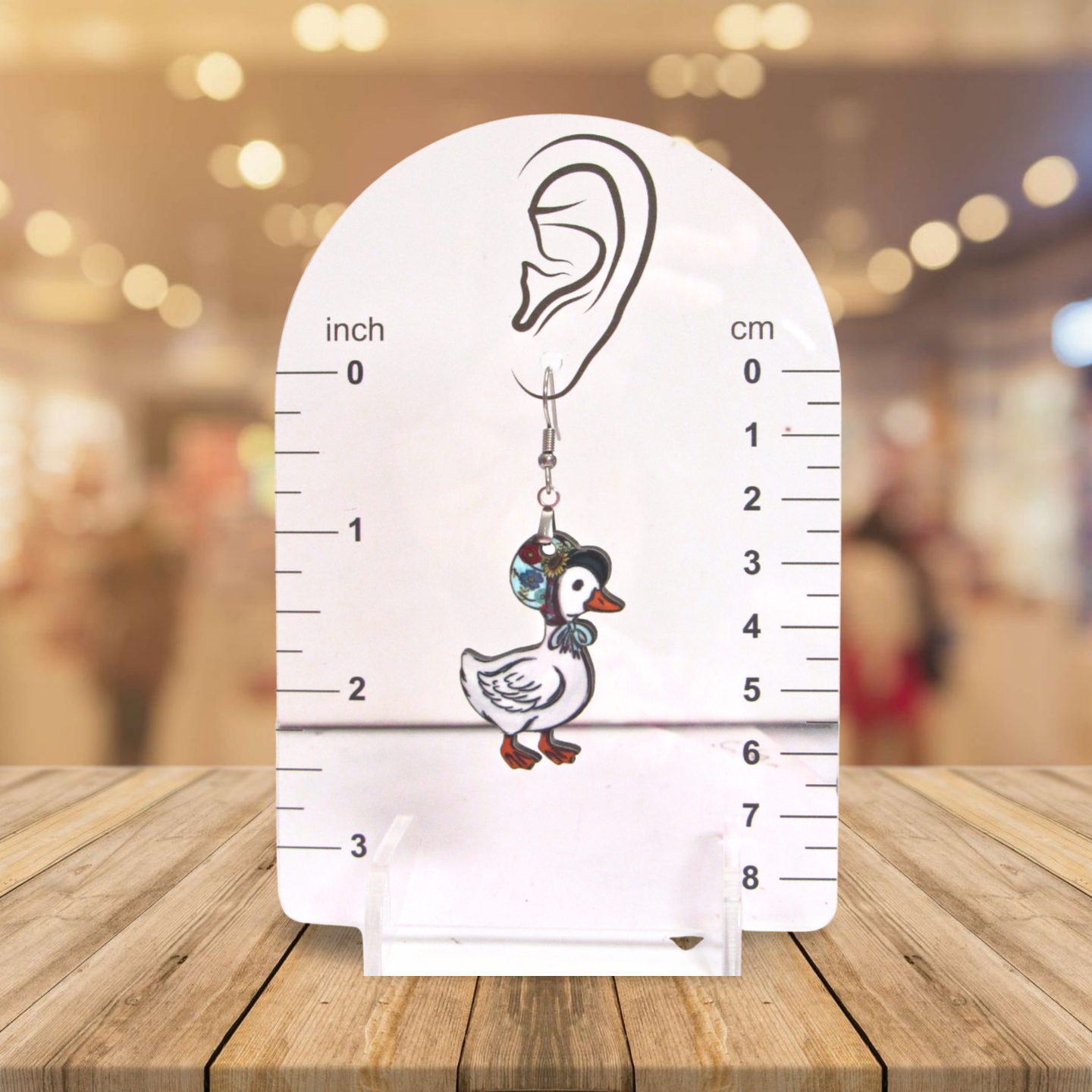 Goose Shaped Sublimated Earrings