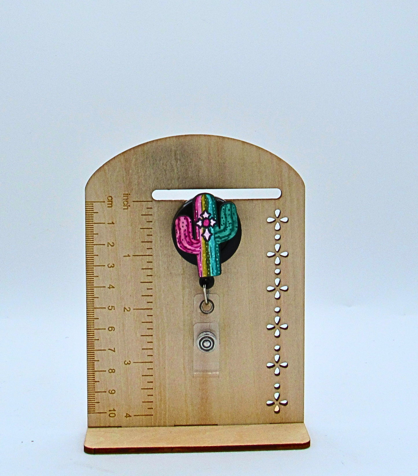 MDF- Cactus Shaped Sublimated Badge Reel
