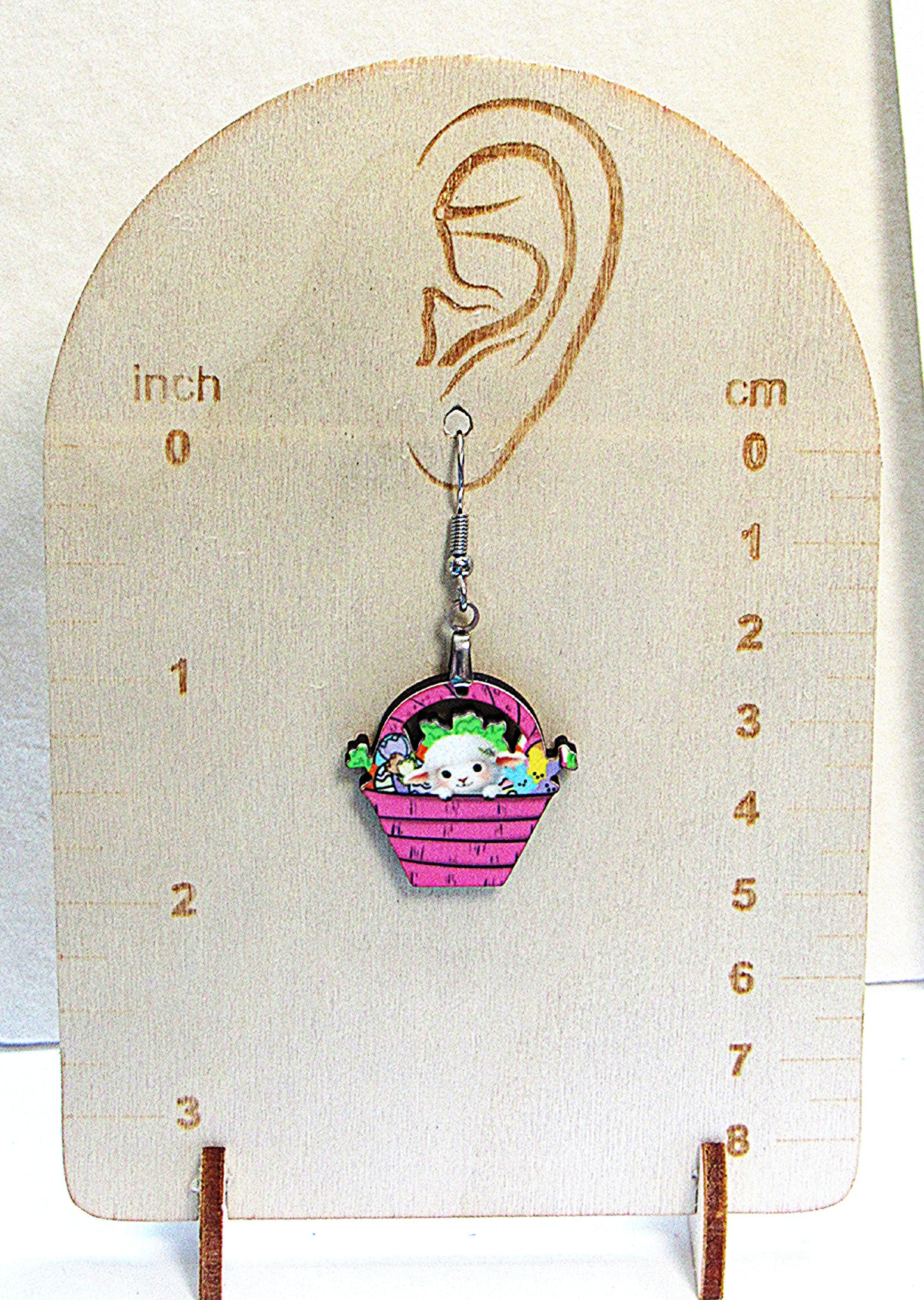 Basket Shaped Sublimated Earrings