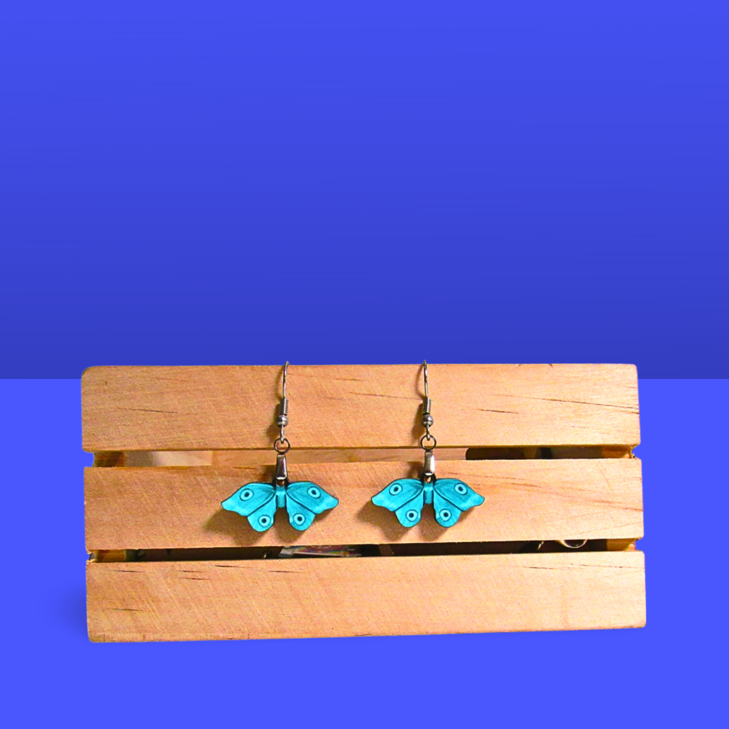 Moth Shaped Sublimated Earrings