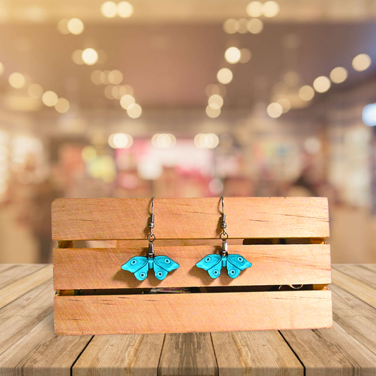 Moth Shaped Sublimated Earrings