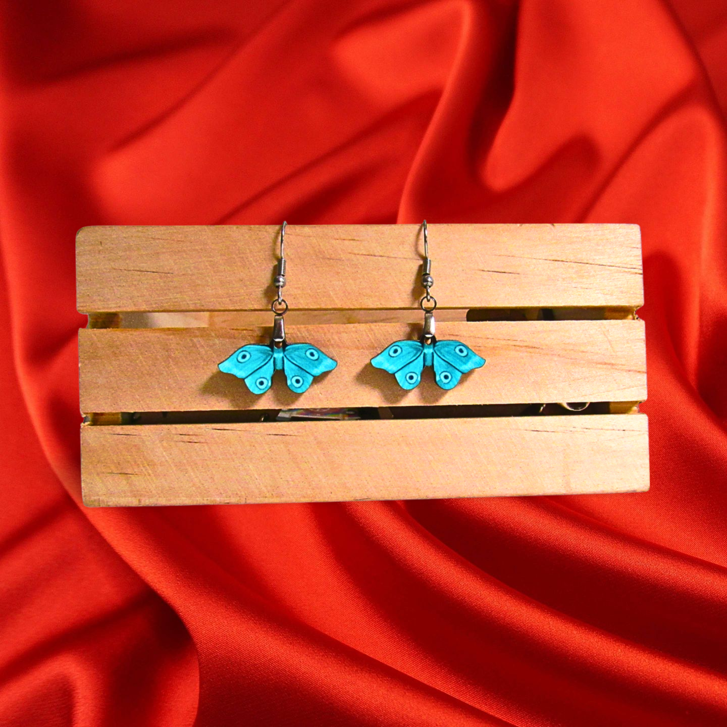 Moth Shaped Sublimated Earrings