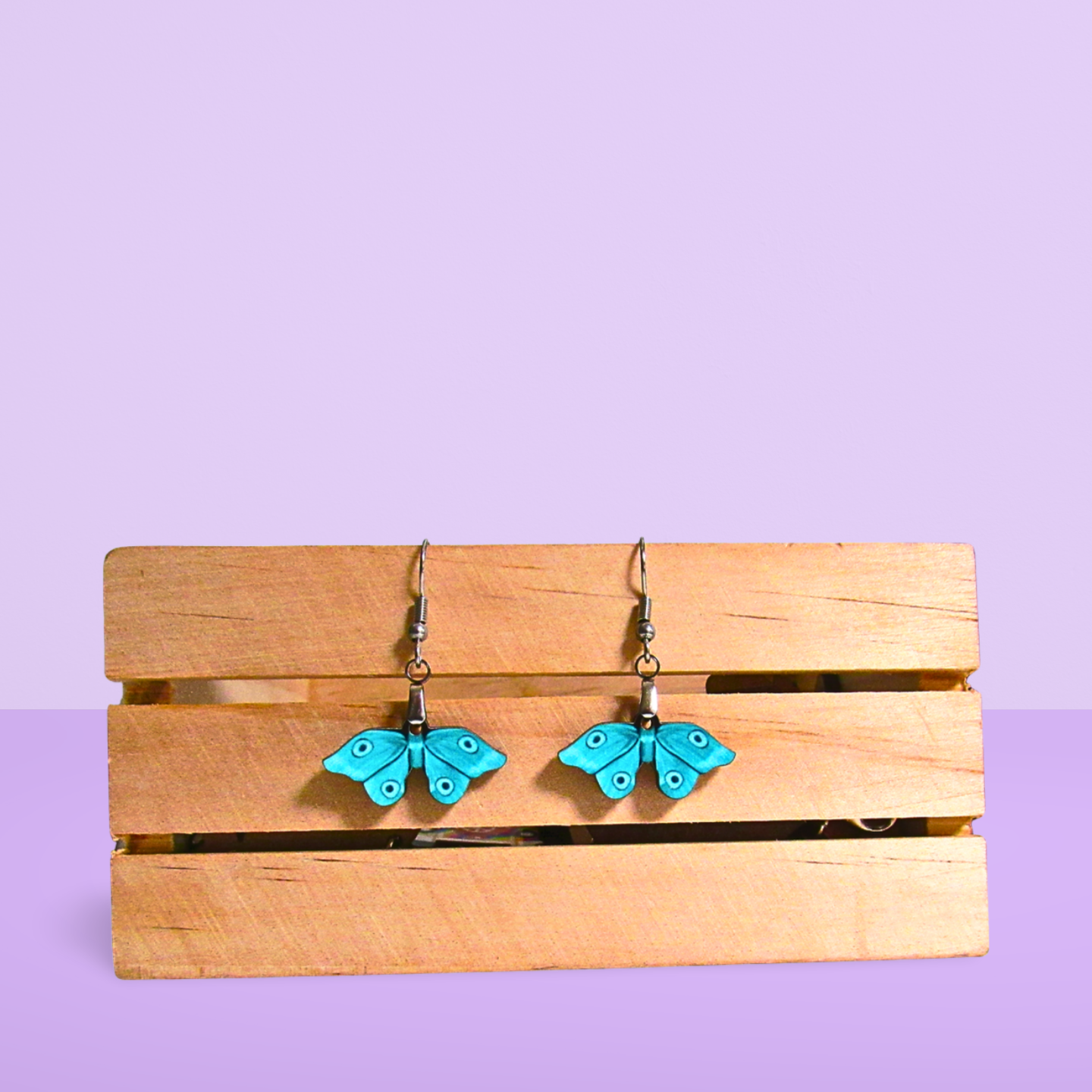 Moth Shaped Sublimated Earrings
