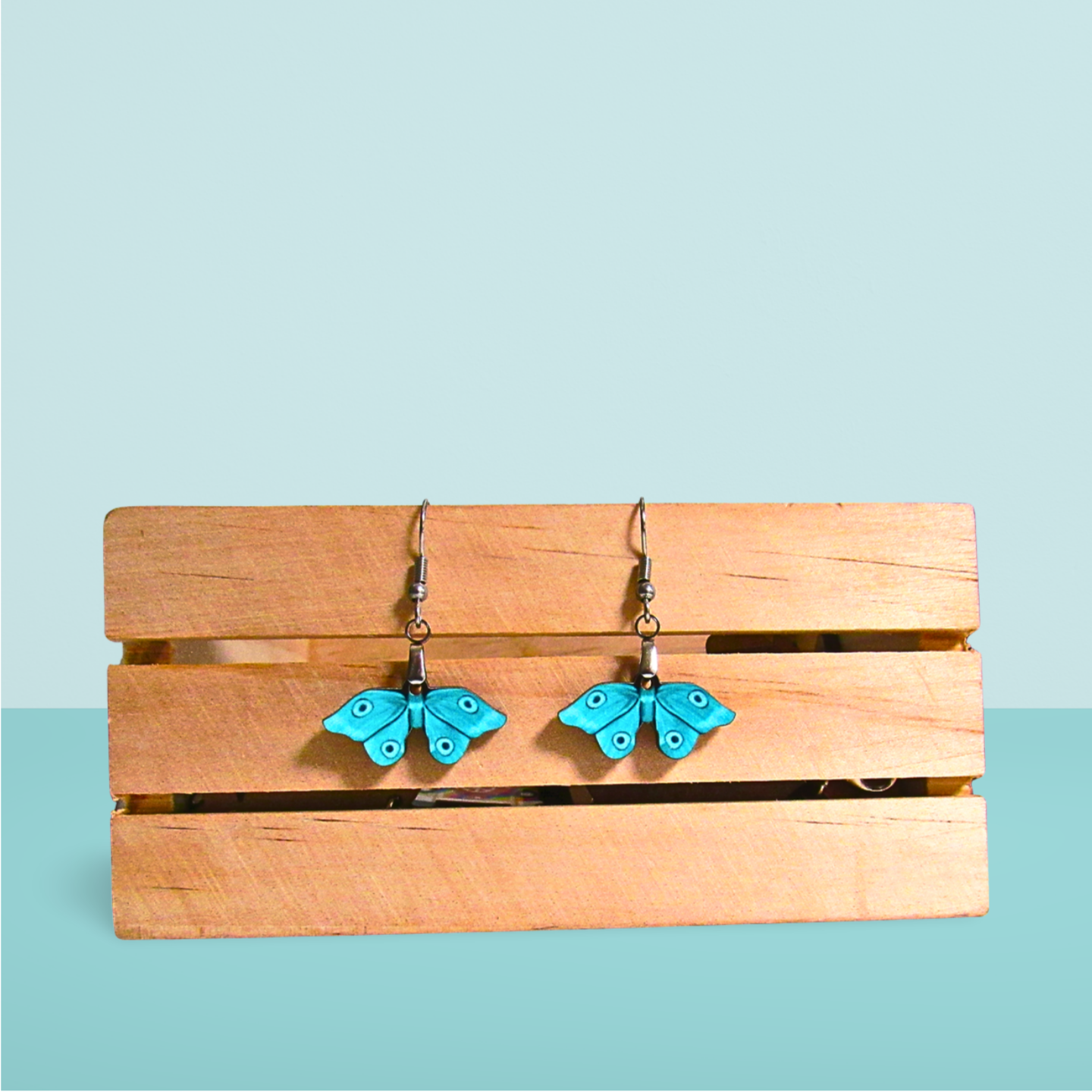 Moth Shaped Sublimated Earrings