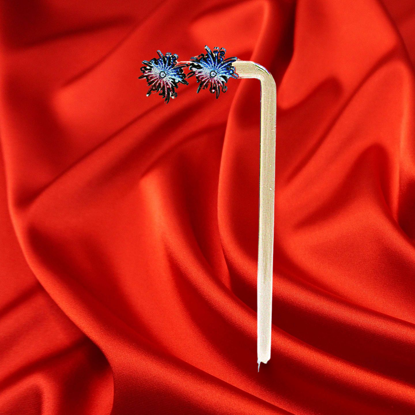 Fireworks Shaped Sublimated Stud Earrings