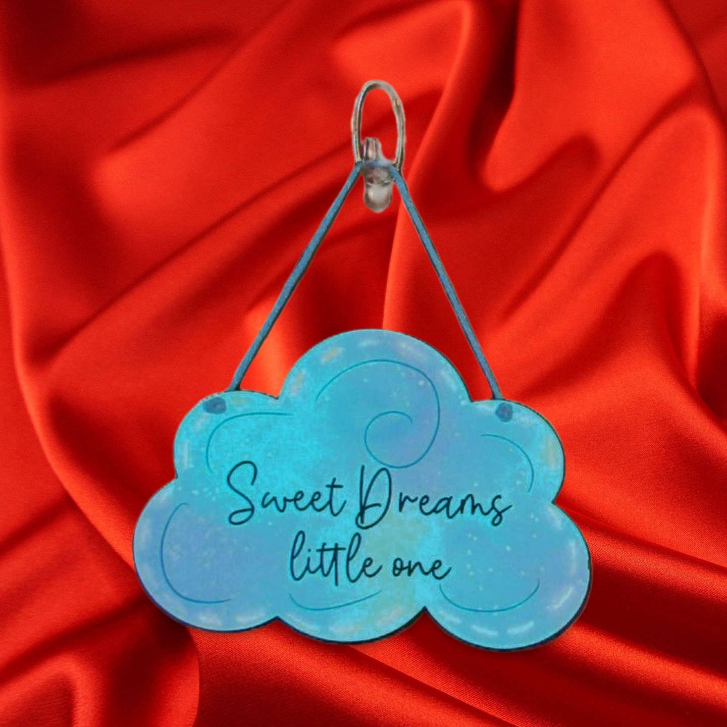 Cloud Shaped Sublimated Door Hanger