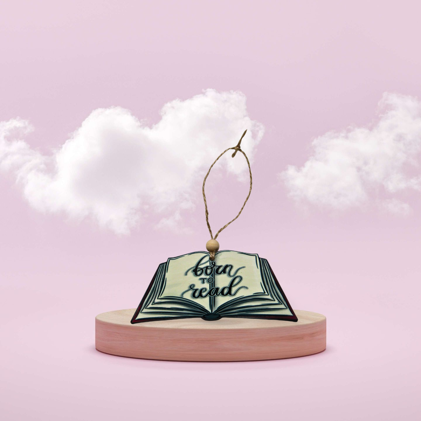 MDF-Open Book Shaped Sublimated Ornament