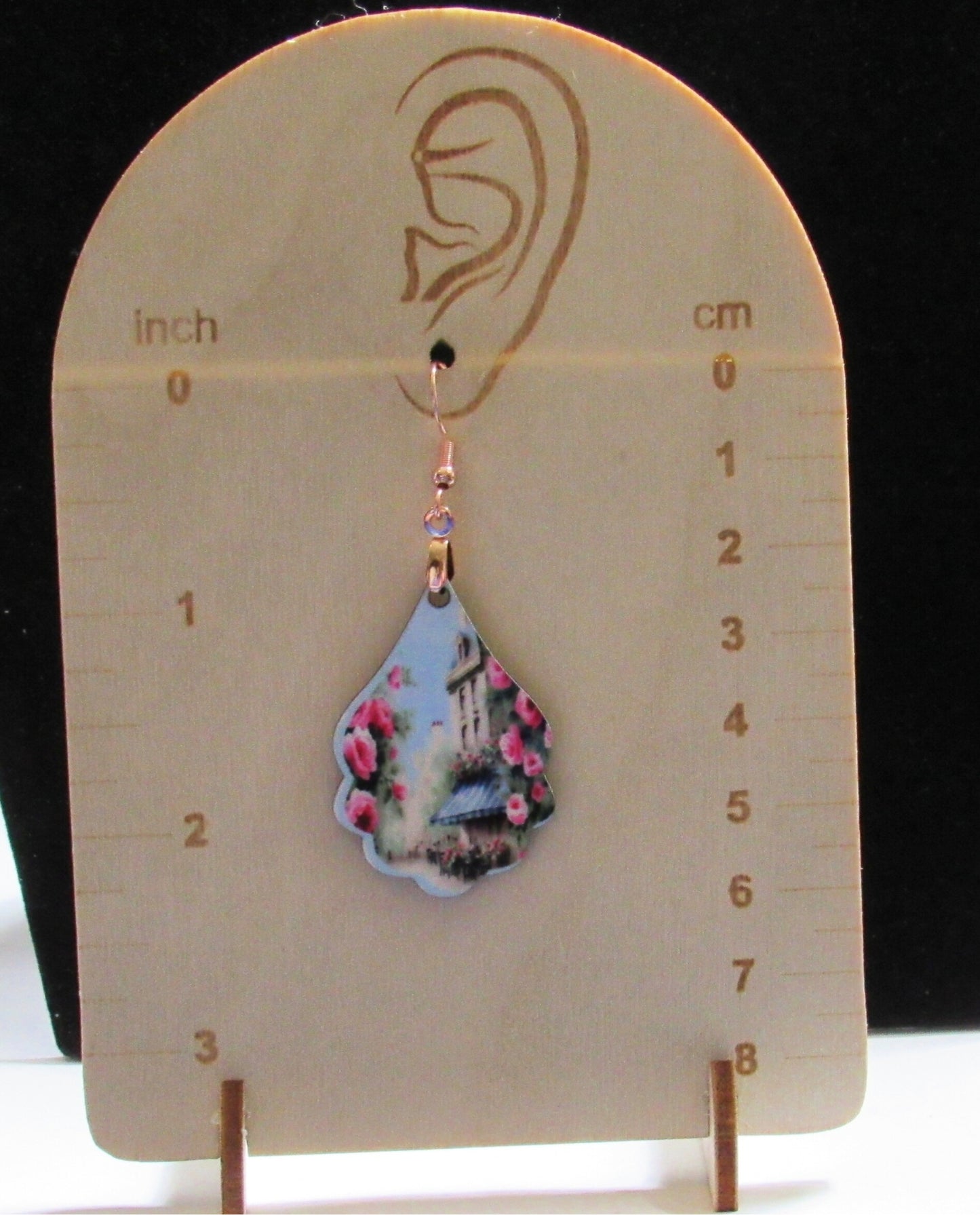 Fancy Teardrop Shaped Sublimated Earrings