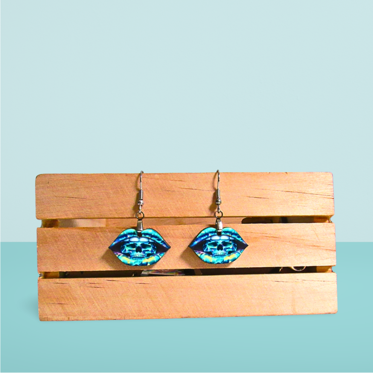 Lip Shaped Sublimated Earrings 1 inch