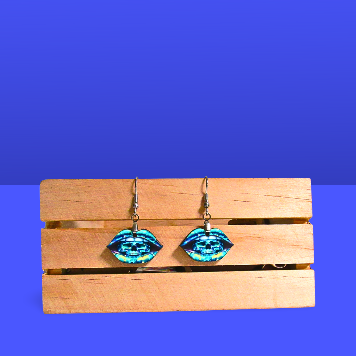 Lip Shaped Sublimated Earrings 1 inch