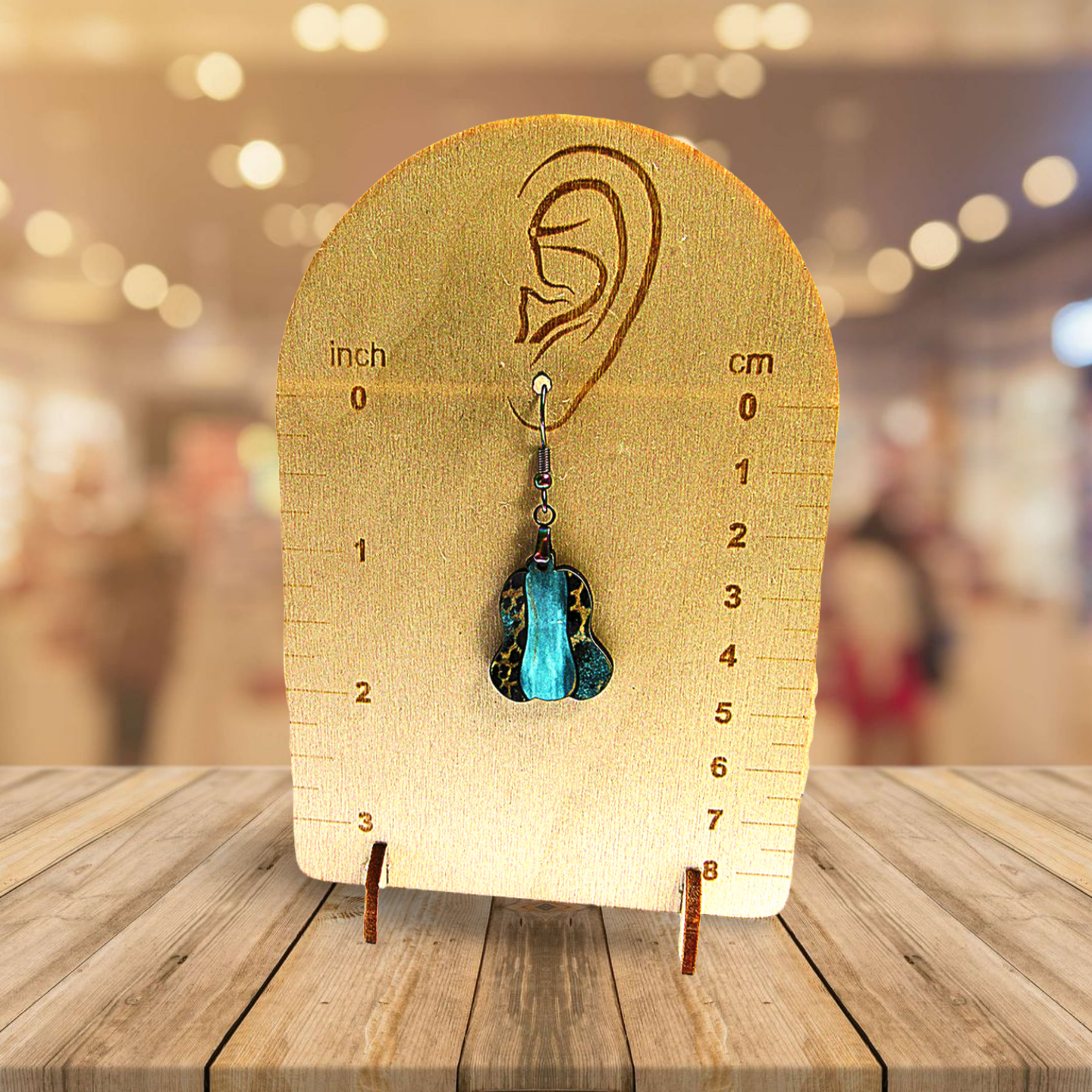 Lumpy Pumpkin Shaped Sublimated Earrings
