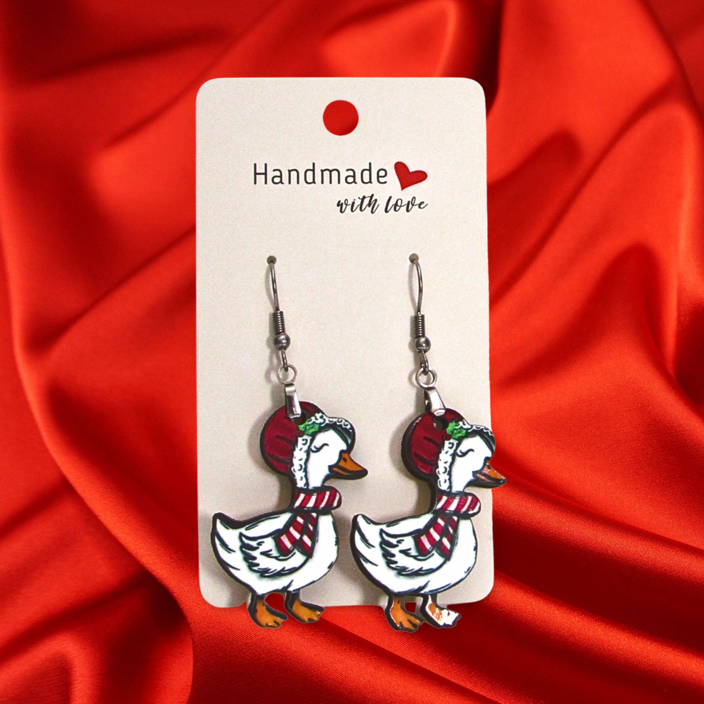 Goose Shaped Sublimated Earrings