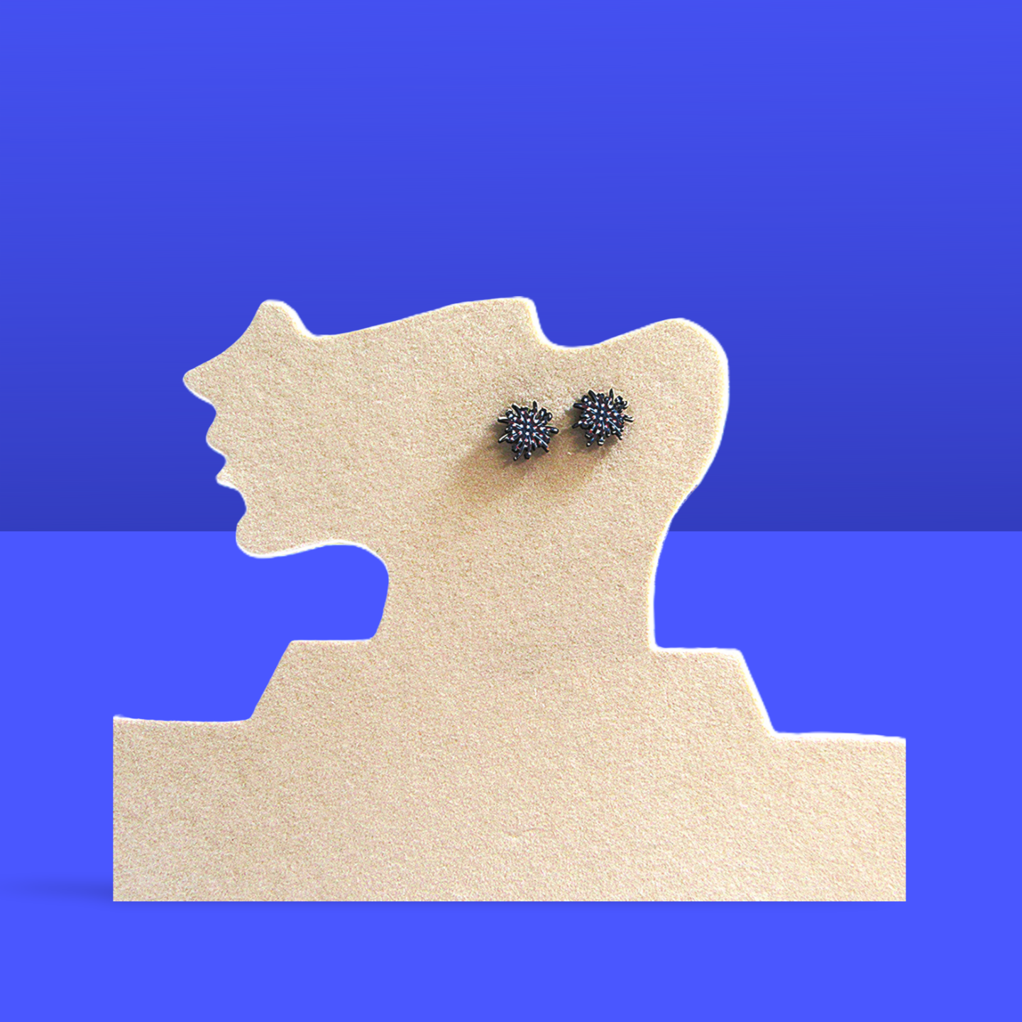 Fireworks Shaped Sublimated Stud Earrings