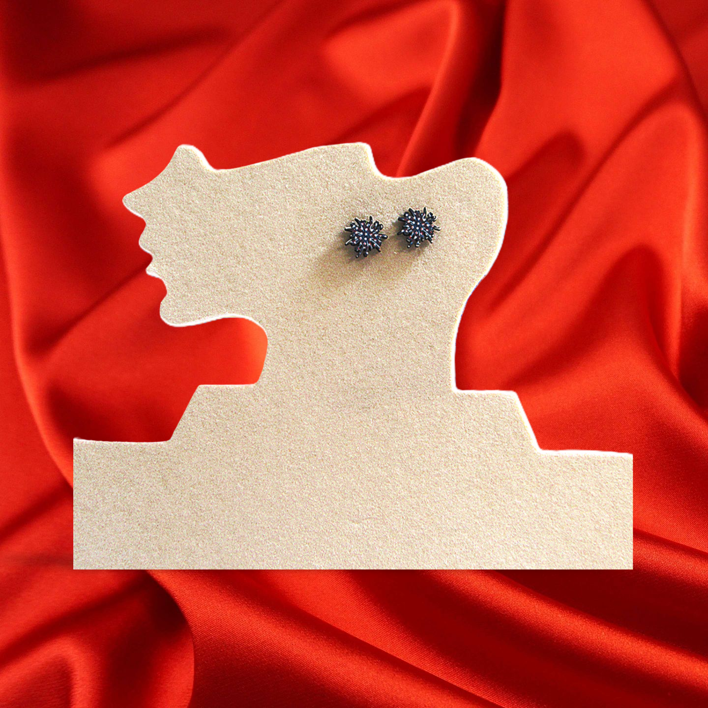 Fireworks Shaped Sublimated Stud Earrings