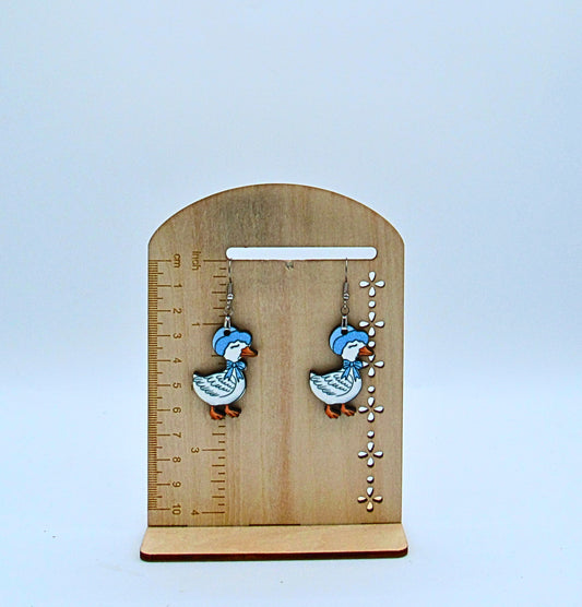 MDF-Goose Shaped Sublimated Earrings 1.5 inch