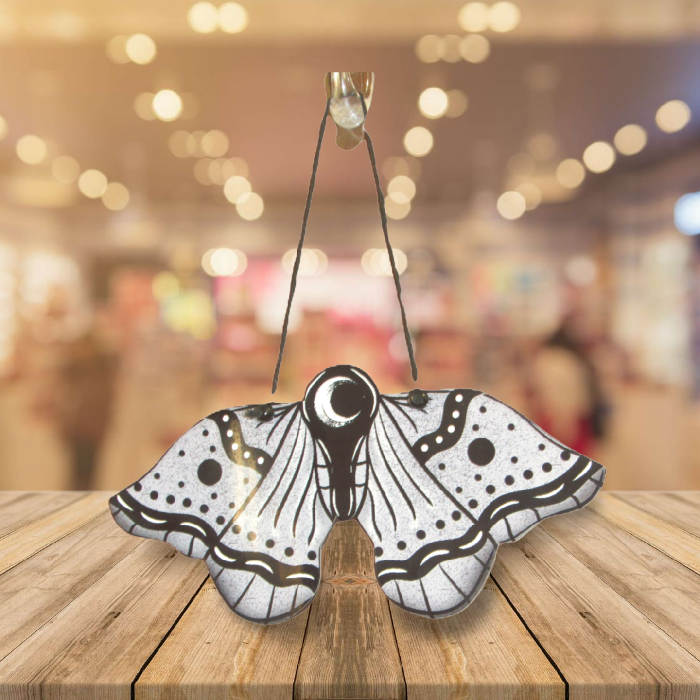 Moth Shaped Sublimated Door Hanger
