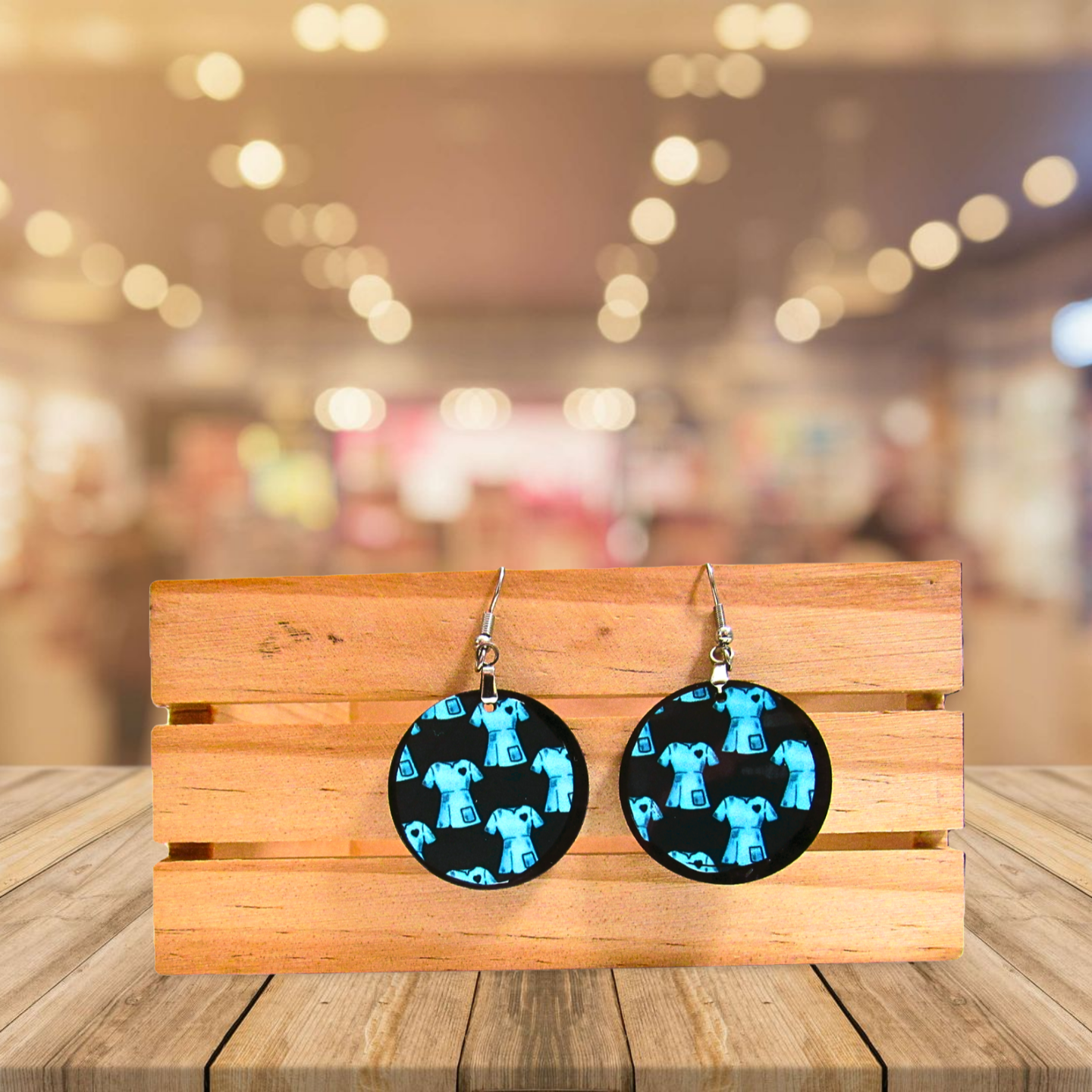 Round Shaped Sublimated 1 inch Earring