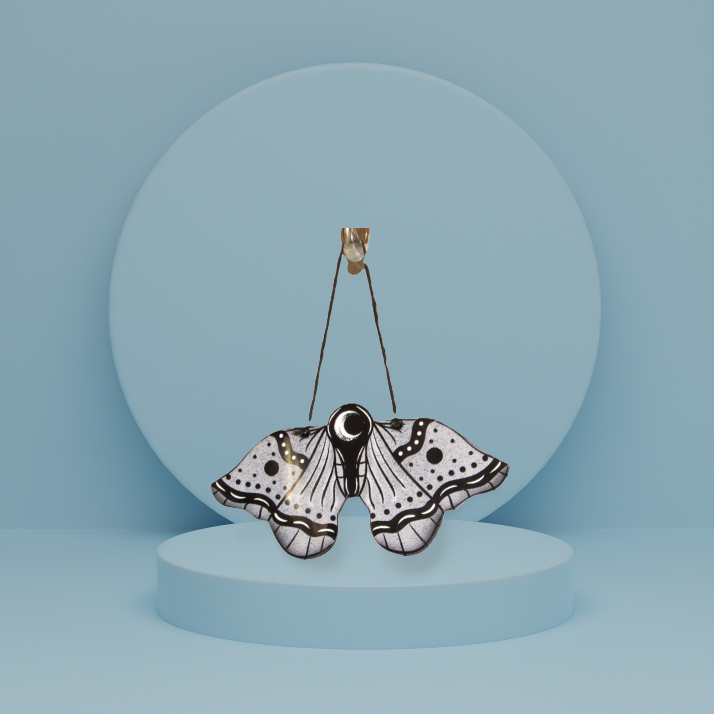 Moth Shaped Sublimated Door Hanger