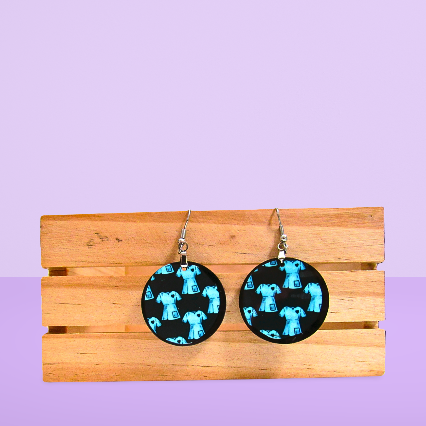 Round Shaped Sublimated 1 inch Earring