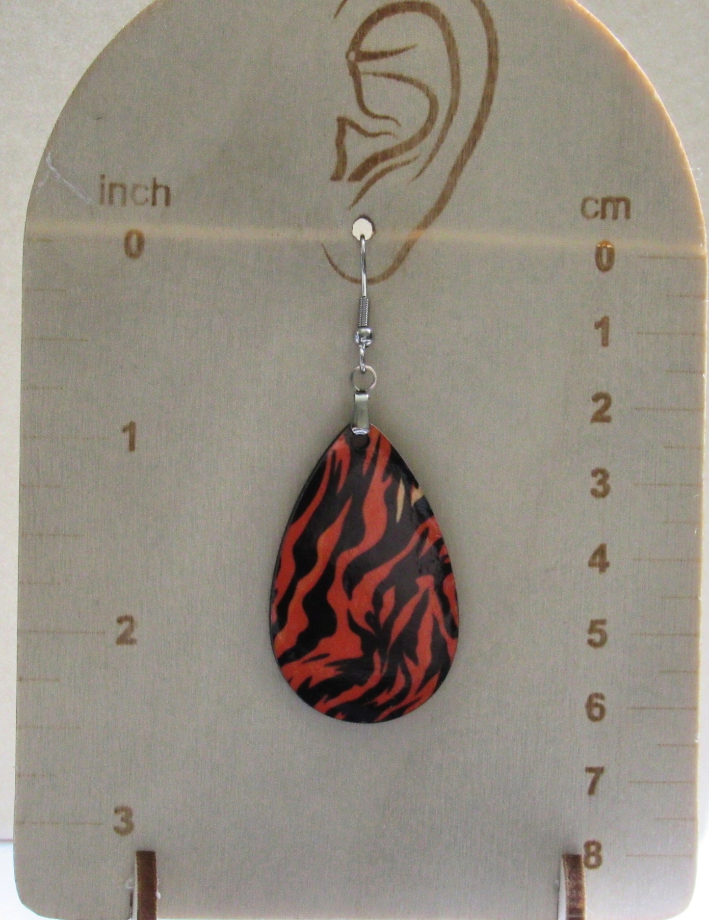 Animal Themed Teardrop Shaped Earrings