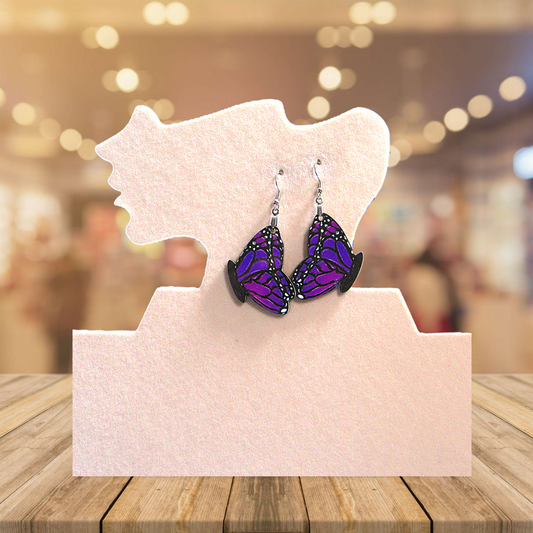 Butterfly Shaped Sublimated Earrings