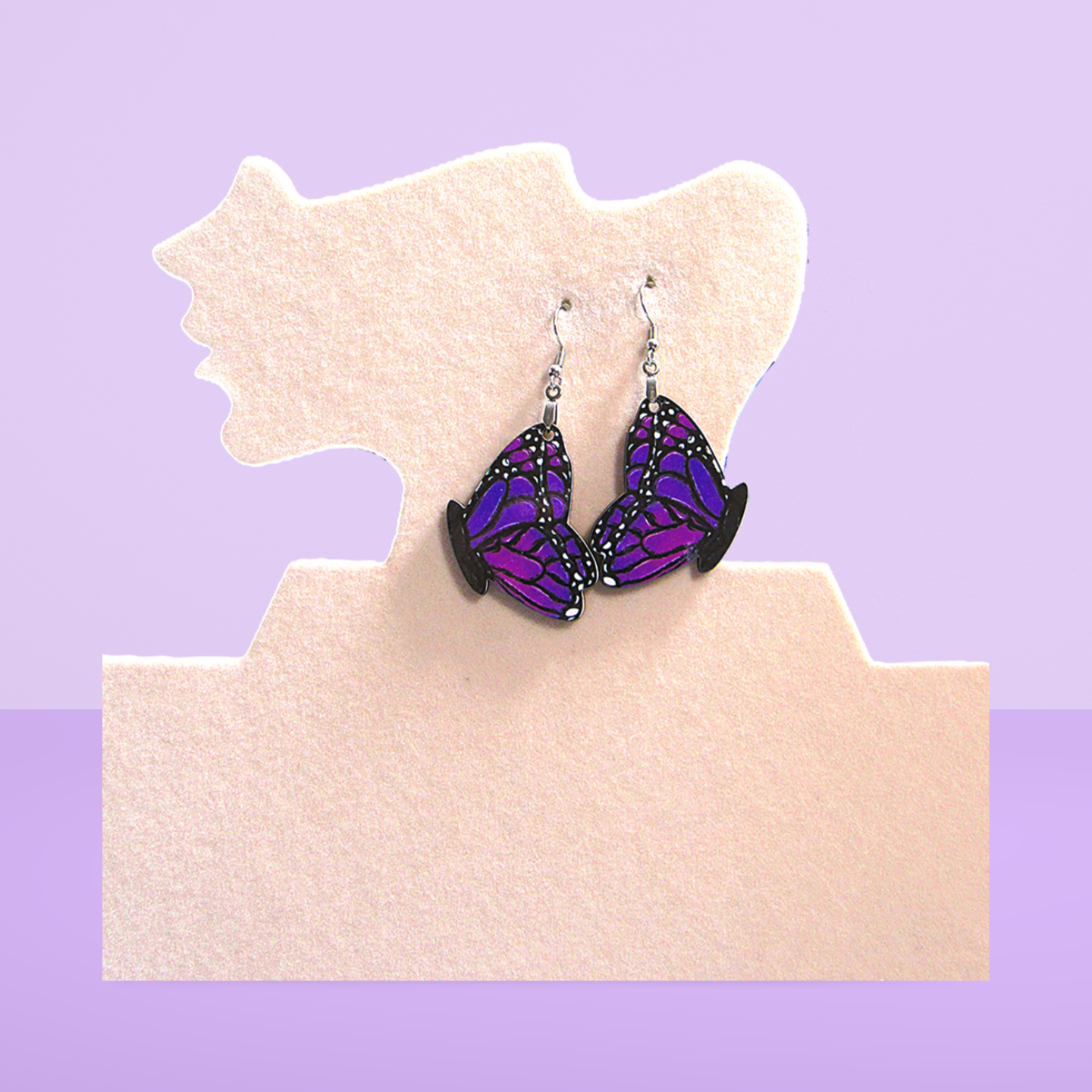 Butterfly Shaped Sublimated Earrings