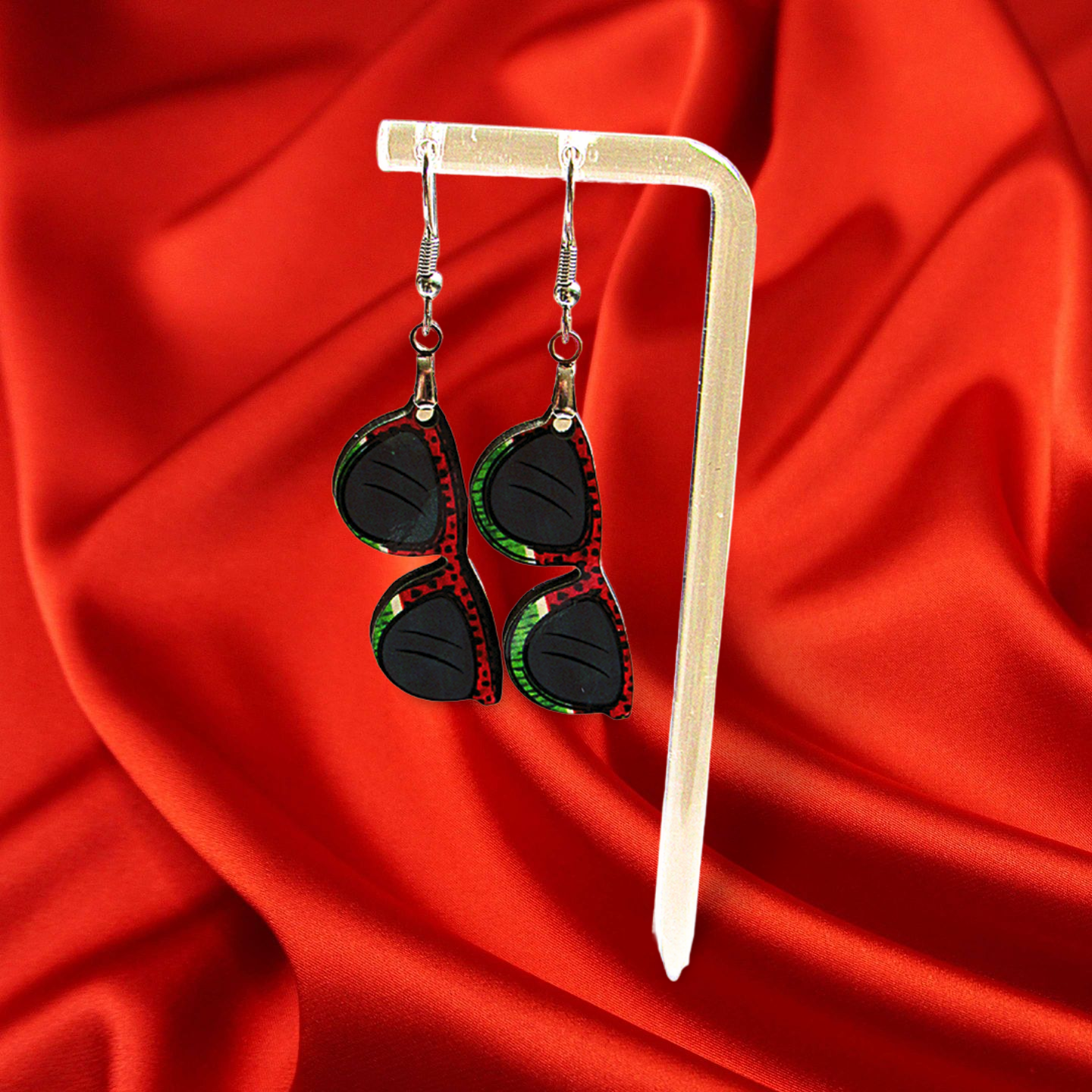 Sunglass Shaped Sublimated Earrings