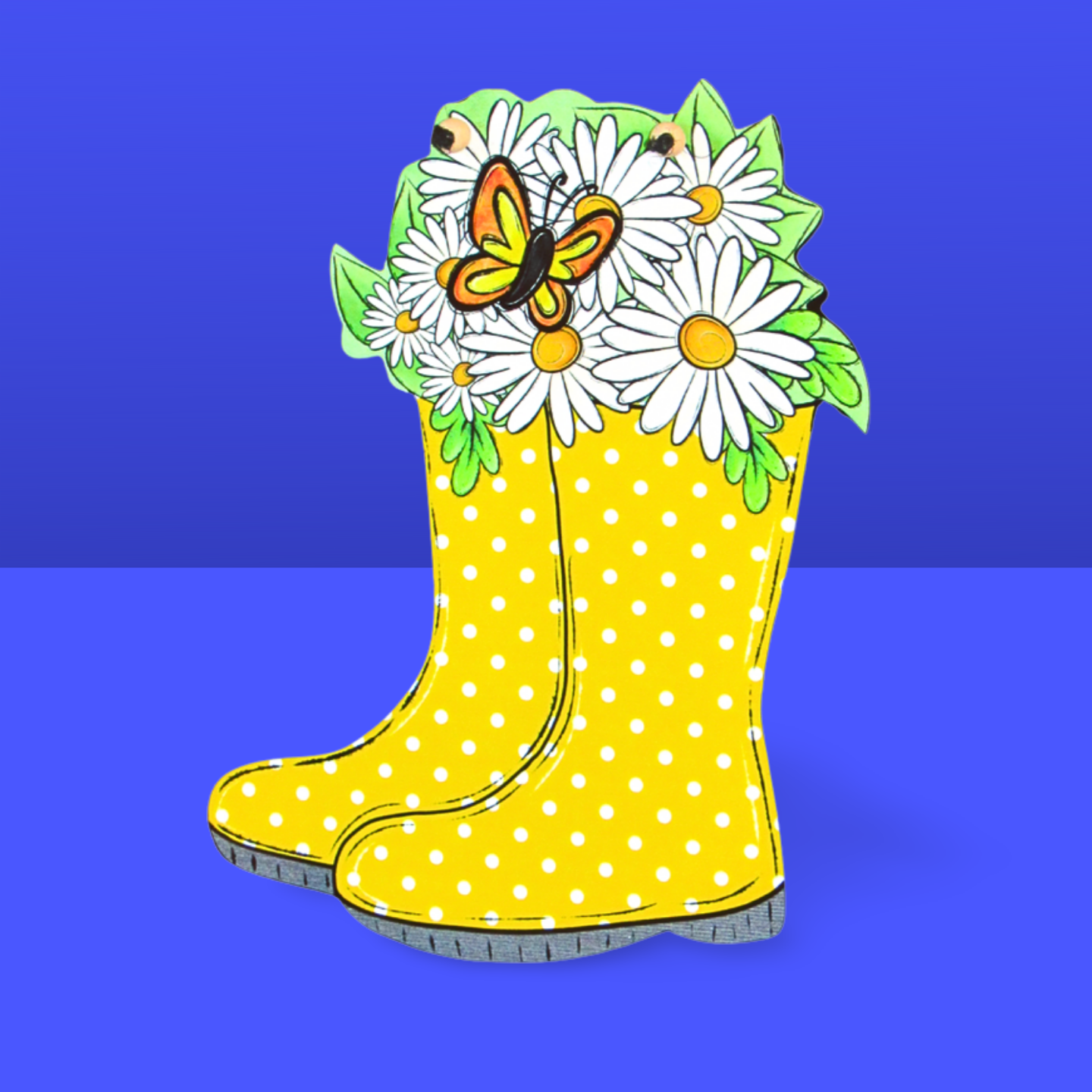 Rainboot Shaped Sublimated Door Hanger