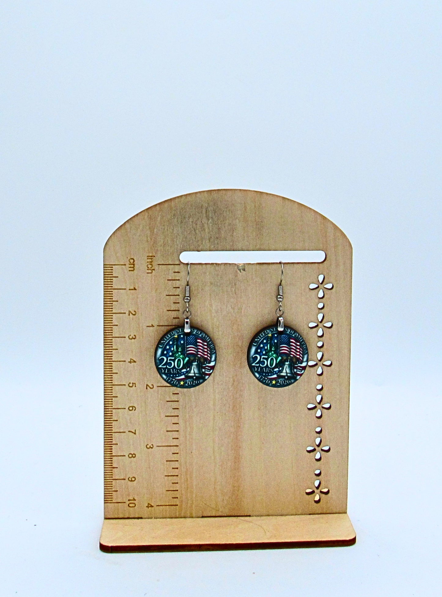 MDF-Round Shaped Sublimated 1 inch Earrings Coin