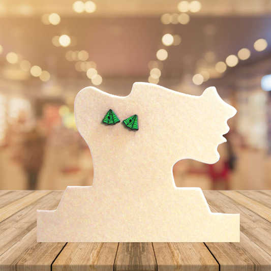 Spider Web Shaped Sublimated Stud Earrings