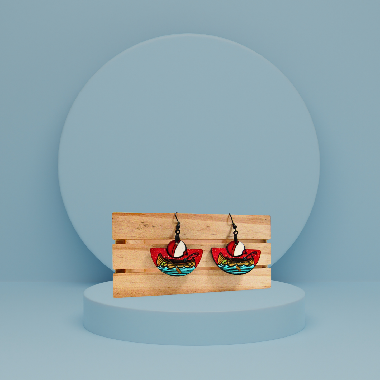 Boho Rounded Sublimated Earring