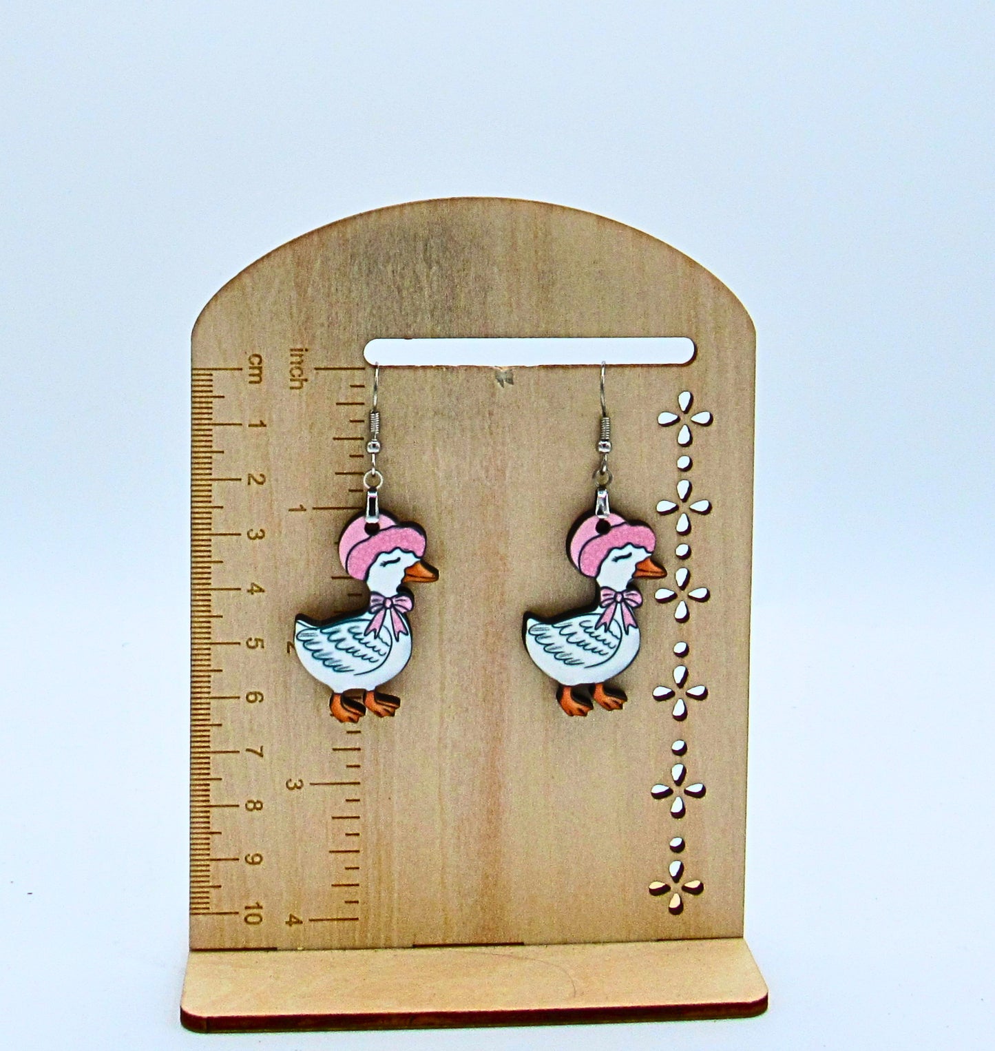 MDF-Goose Shaped Sublimated Earrings 1.5 inch