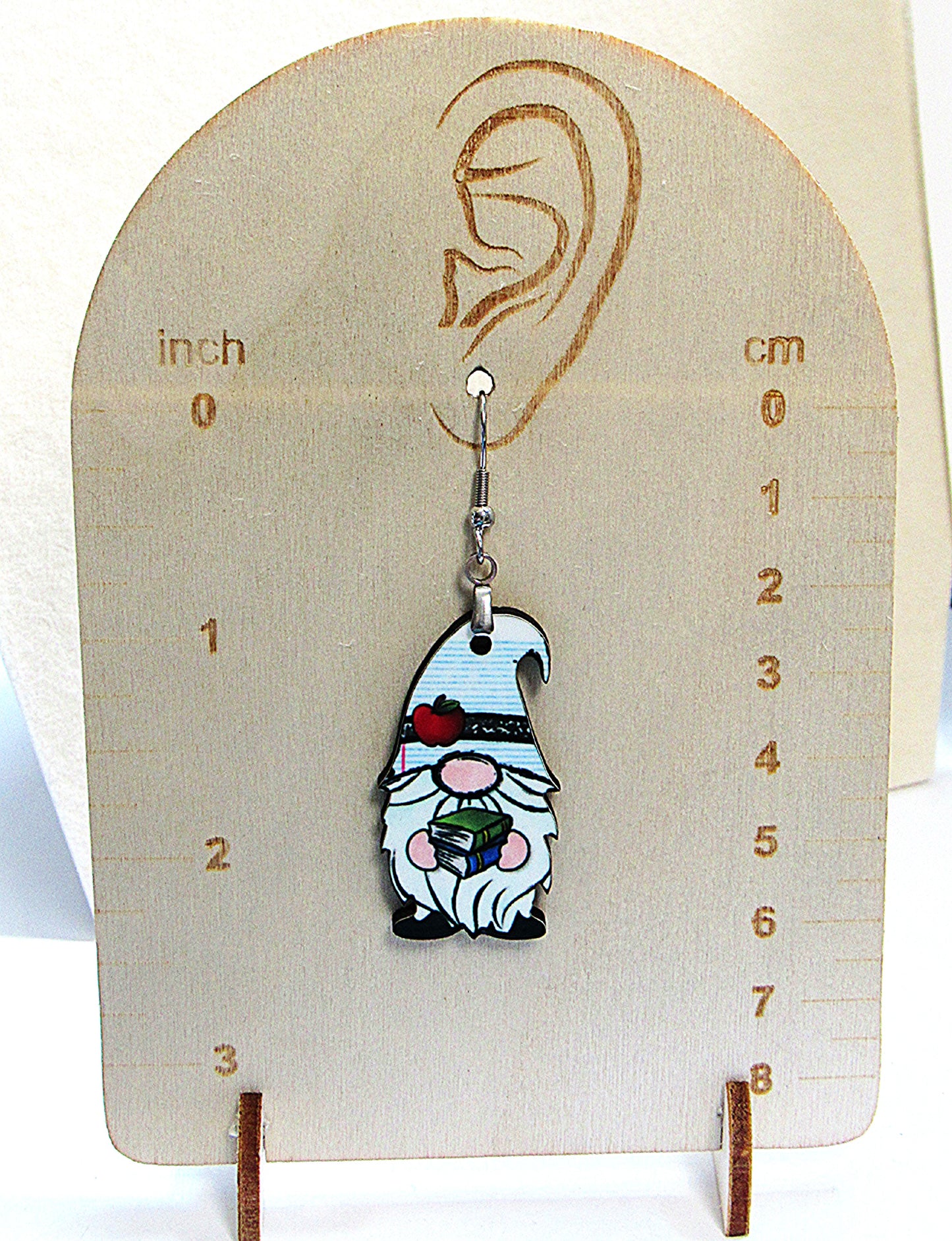 Gnome Shaped Sublimated Earring