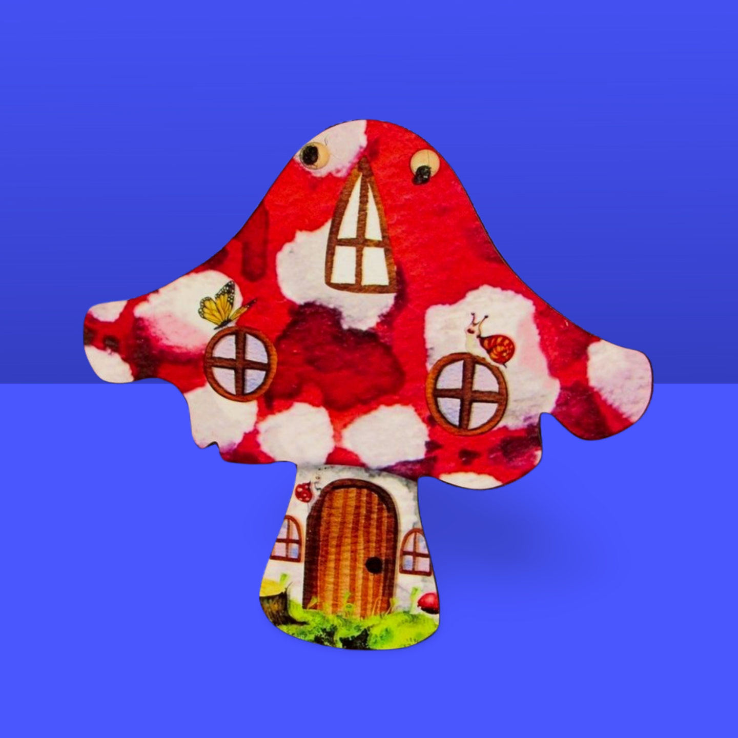 Distressed Mushroom Shaped Door Hanger