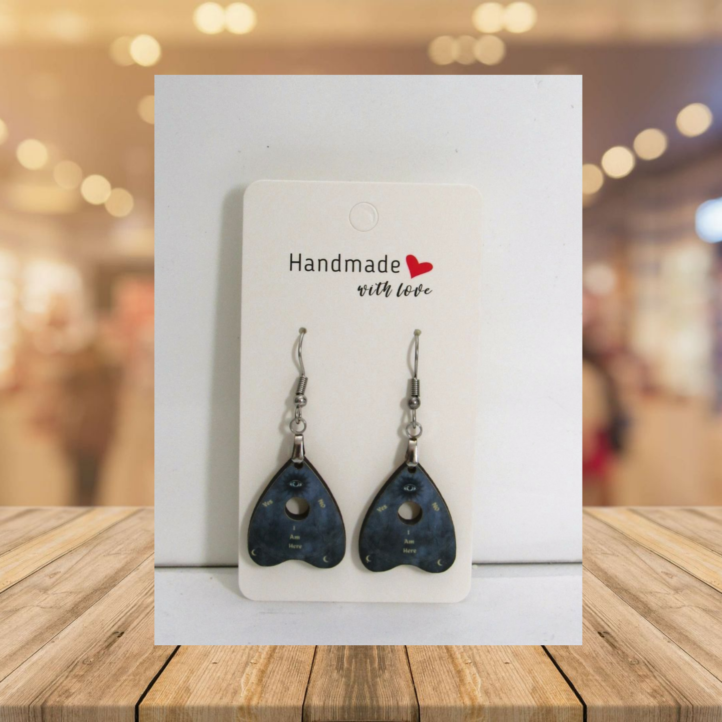 Planchette Shaped Sublimated Earring 1 inch