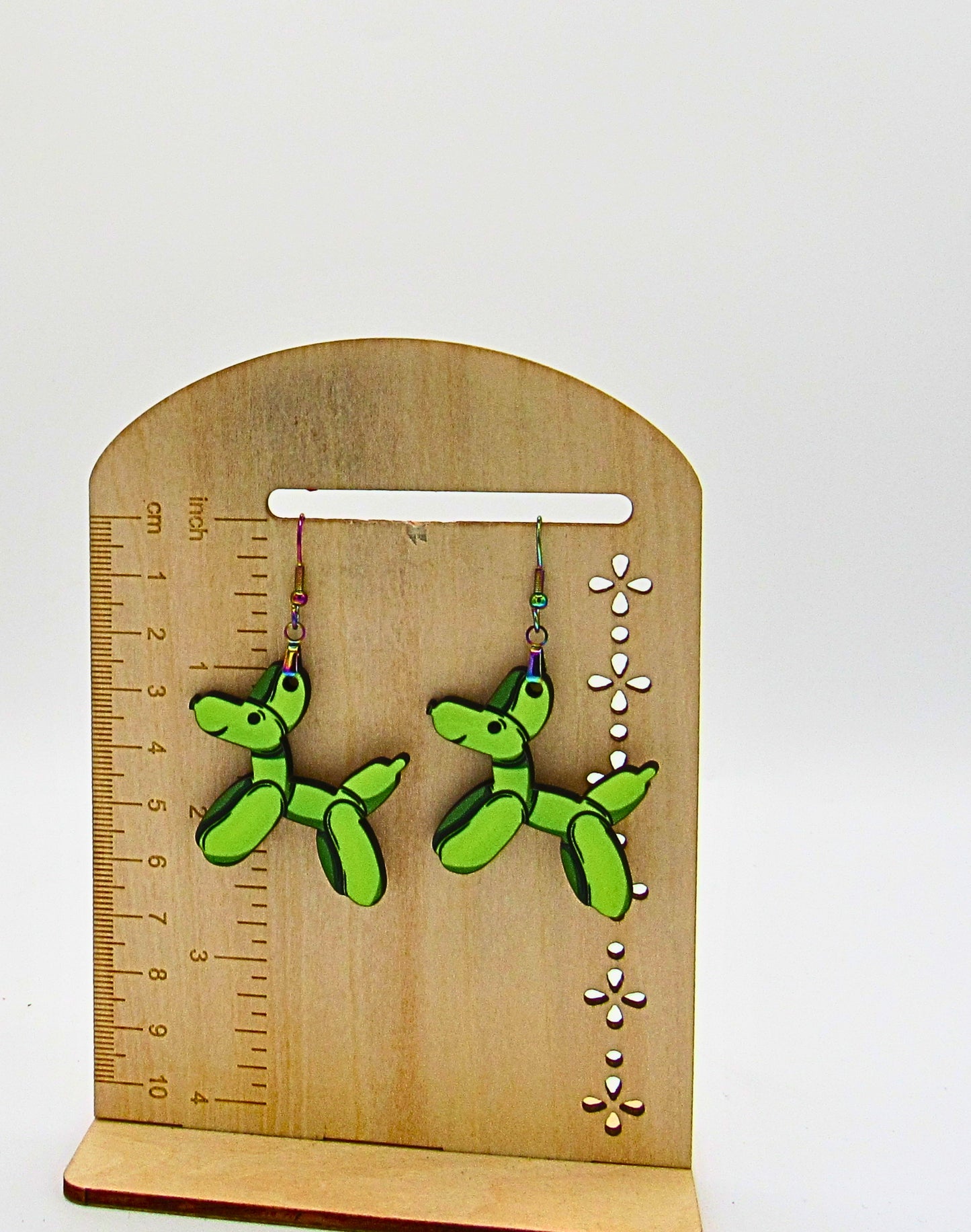 MDF-Dog Balloon Shaped Sublimated Earrings 1.5 inch