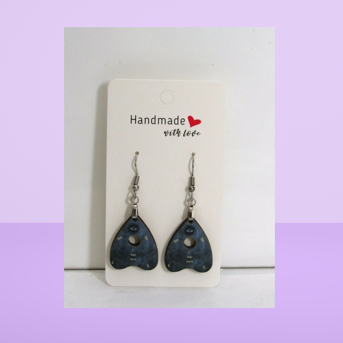 Planchette Shaped Sublimated Earring 1 inch