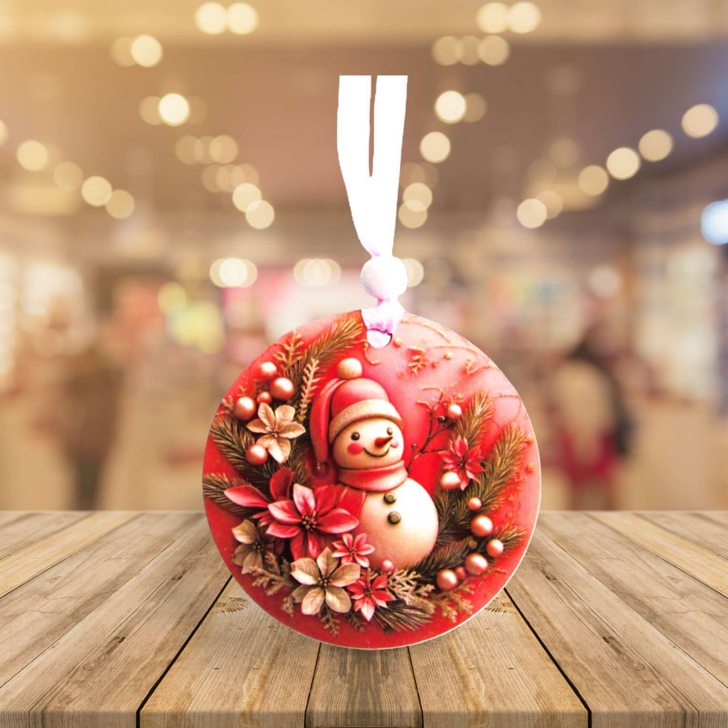 Round Shaped Sublimated Ornament
