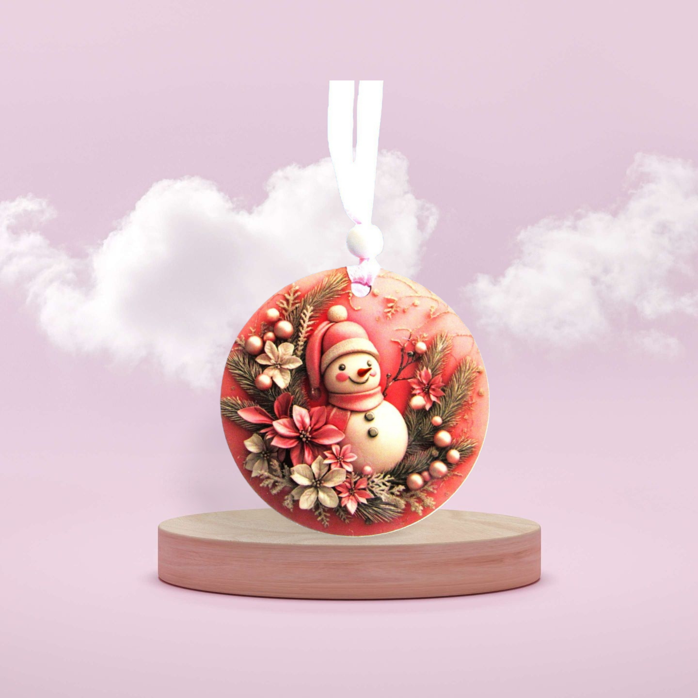 Round Shaped Sublimated Ornament