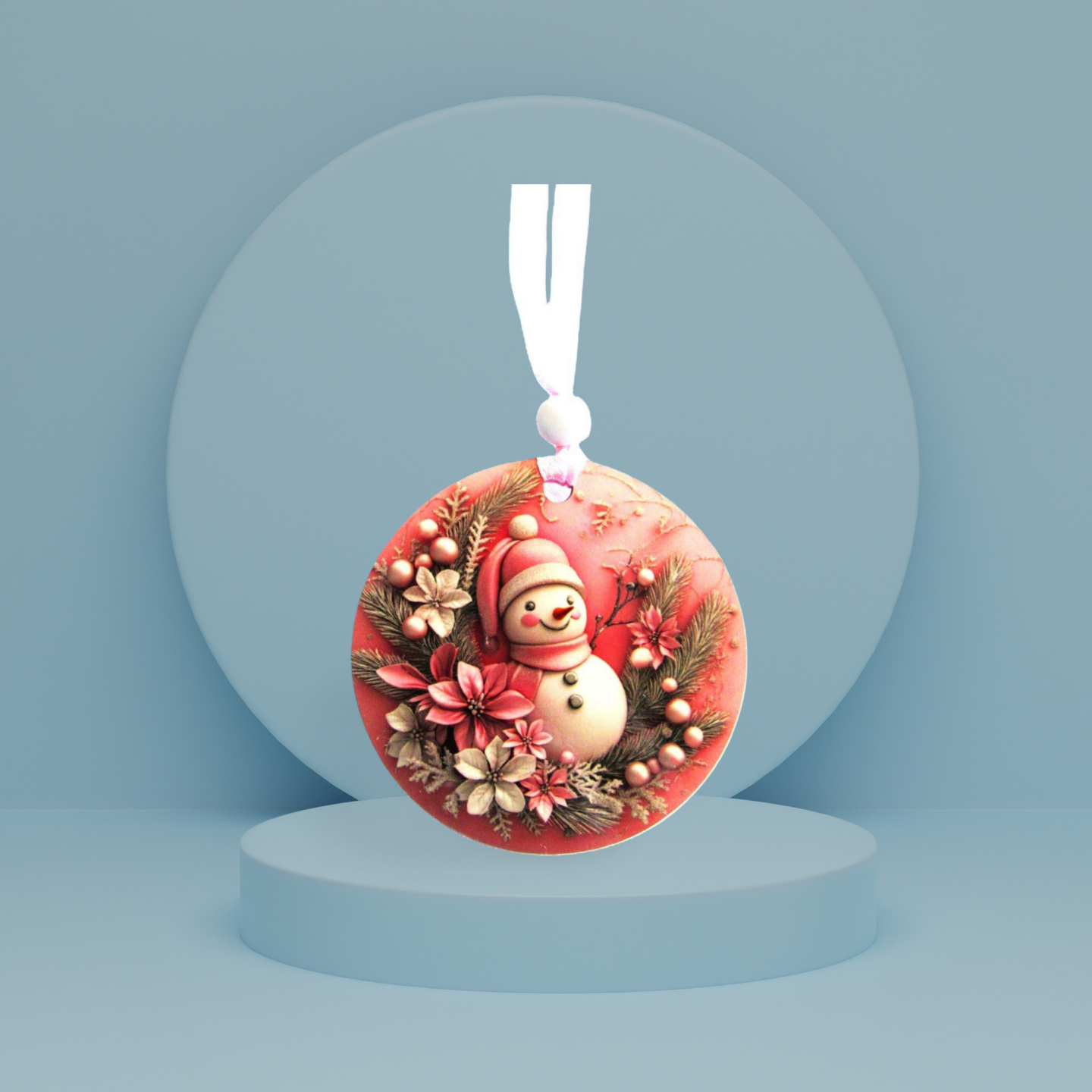 Round Shaped Sublimated Ornament