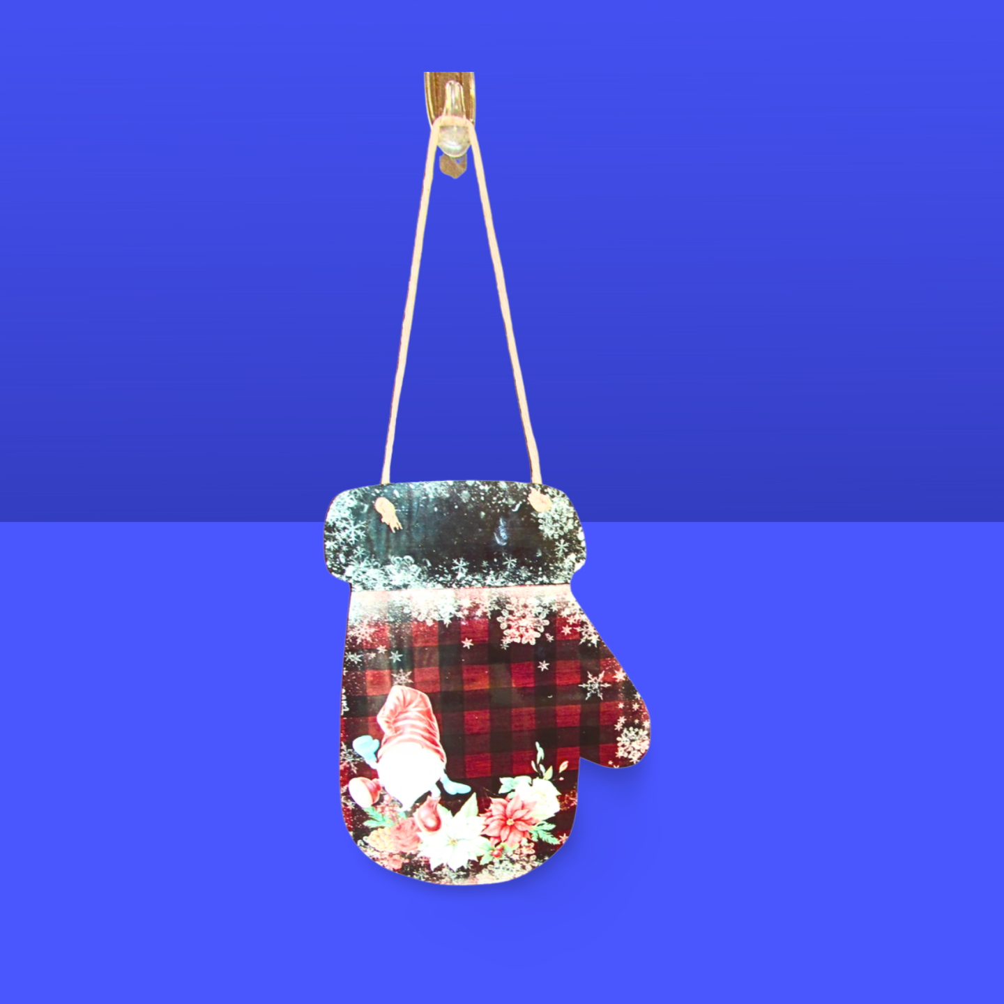 Mitten Shaped Sublimated Door Hanger