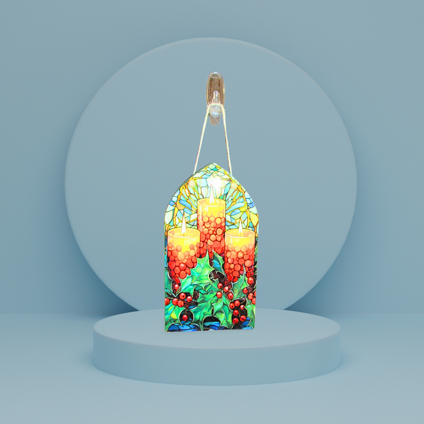 Church Window Shaped Sublimated Door Hanger