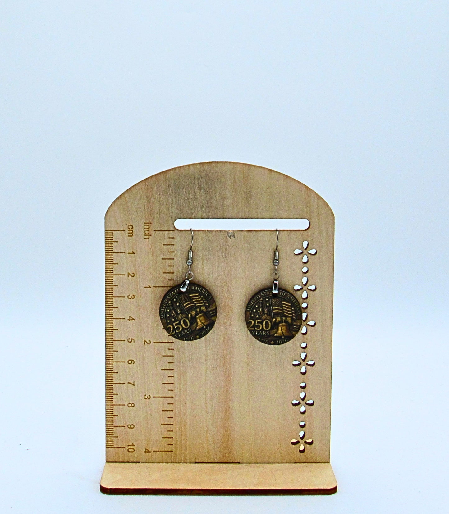 MDF-Round Shaped Sublimated 1 inch Earrings Coin