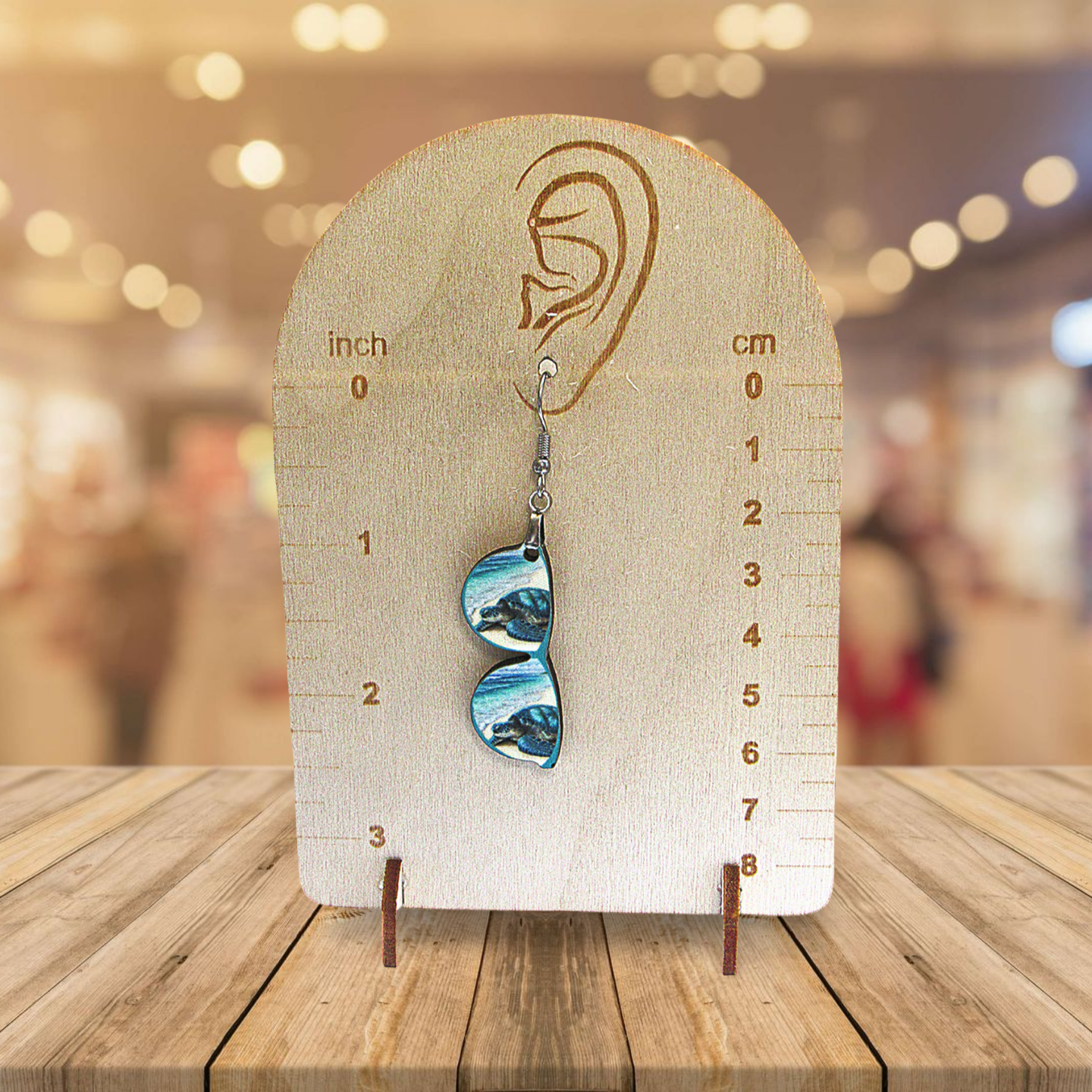 Sunglass Shaped Sublimated Earrings